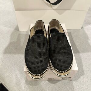 Moving sale. Jimmy Choo Black Espadrille Slip-On Shoes